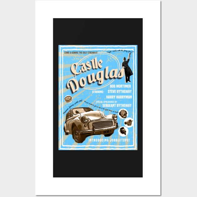 Castle Douglas poster blue Wall Art by Dpe1974